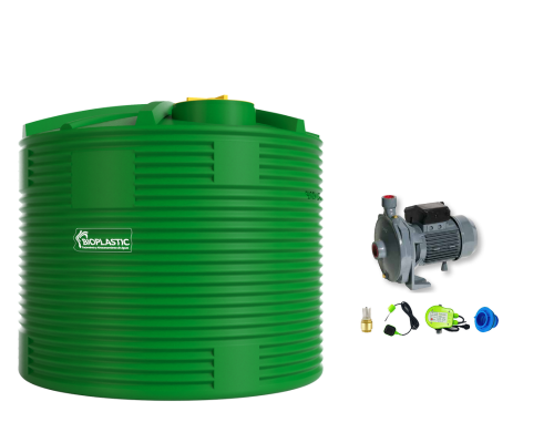 Combo estanque vertical 10000 lts + kit bomba 2 hp fabricacion  italiana